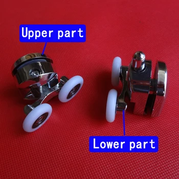 

Set of 4pcs Alloy Material Shower Rooms Double Swing Roller /Runners/Wheels/Pulleys Diameter 20mm/23mm/25mm/27mm.4pcs/lot