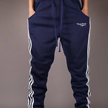 Весна Повседневное брюки Для мужчин тренировочные штаны мужская хлопковая спортивная одежда повседневные штаны прямые брюки хип-хоп улица брюки
