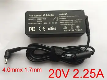 

1PCS 20V 2.25A 45W 4.0*1.7MM AC Adapter Charger Square Power Supply For Lenovo YOGA 710-13 adapter Portable Power Supply