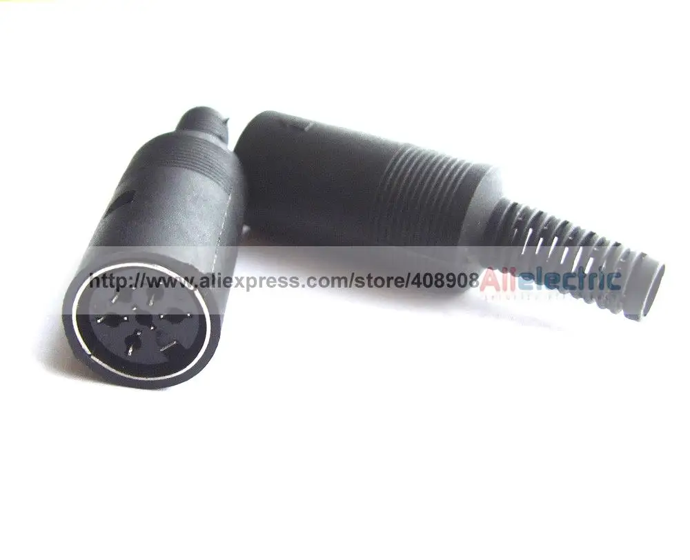 

10pcs 6pin Female DIN Socket DIN Plug Cables Connectors for Soldering Iron DIY