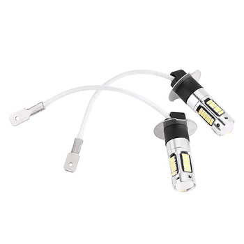 

Pair of H3 4014 White LED Car Headlight Fog Light Bulb Lamp DC 12V Aluminum alloy material shell