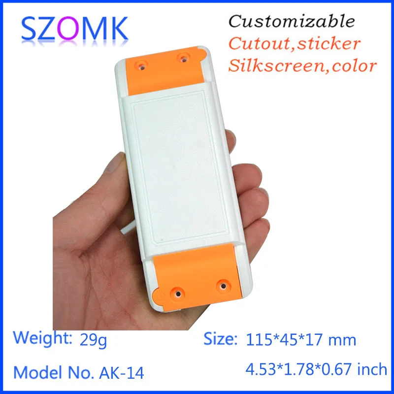 

4 pieces a lot desktop enclosure plastic project box 115*45*27 mm case for electronic plastic box for electronic project