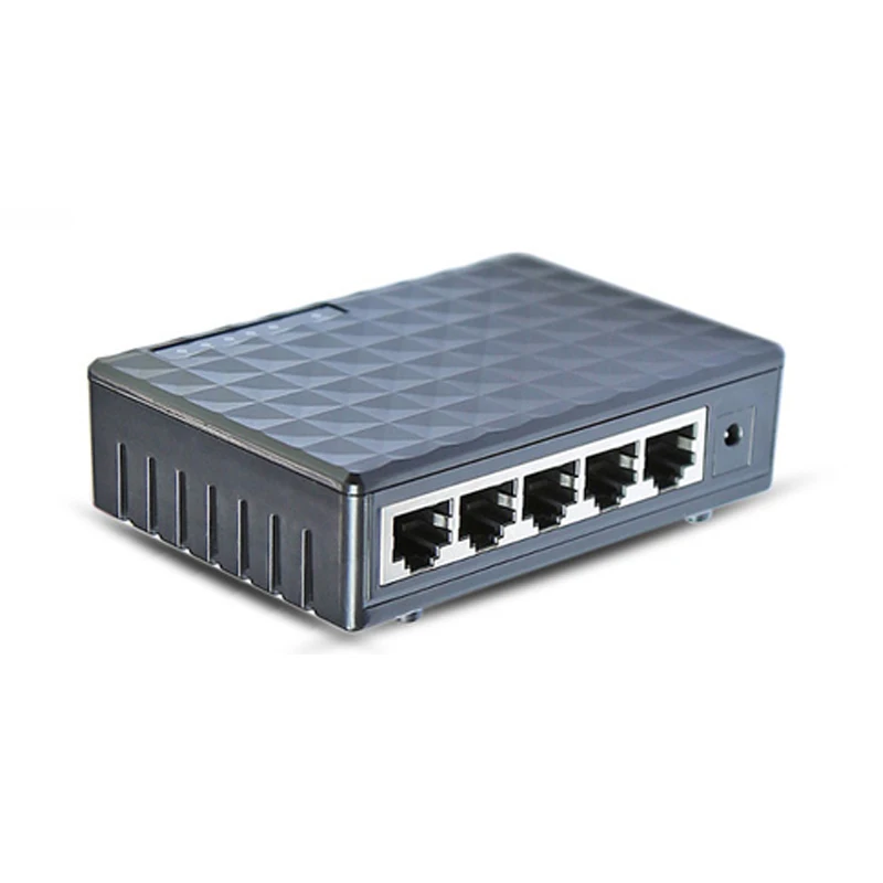 Mini 5 Port Desktop Network Switch1000Mbps LAN HubSmall and SmartPlug and PlayEasy