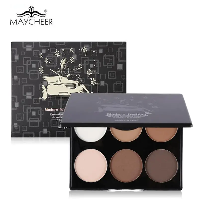 MAYCHEER профессиональная палитра контурной пудры хайлайтер бронзатор макияж