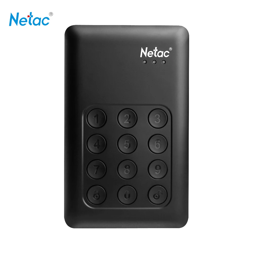 Netac портативный внешний жесткий диск 500 Гб ТБ 2 HDD USB 3 0 Кнопка шифрования для