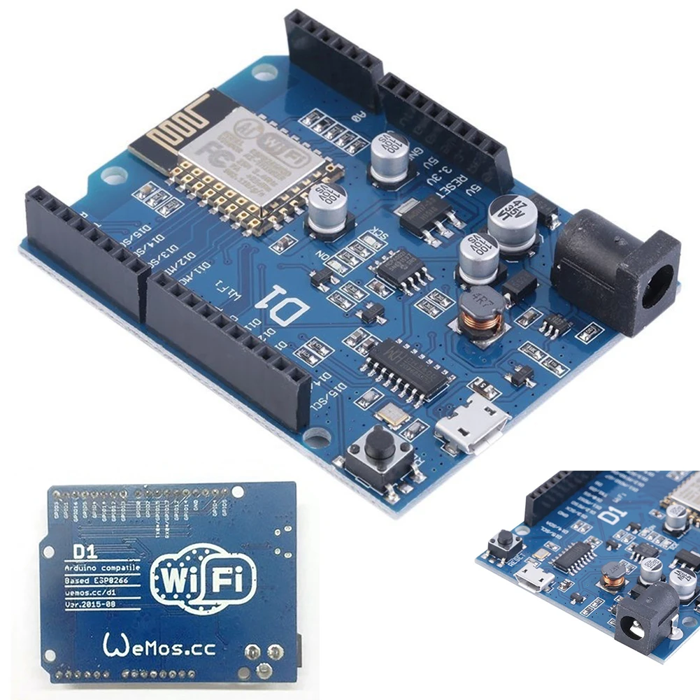Умная электроника ESP 12E WeMos D1 Wifi Uno ESP8266 щит для Arduino Eletronic Demo Board PCBA Developement