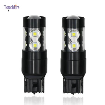 

2pcs 1800Lm 1156 P21W 1157 BAY15D T20 W21W LED WY21W 7440 7443 Canbus Car Bulb Tail Backup Reverse Front DRL Day Light 12V White