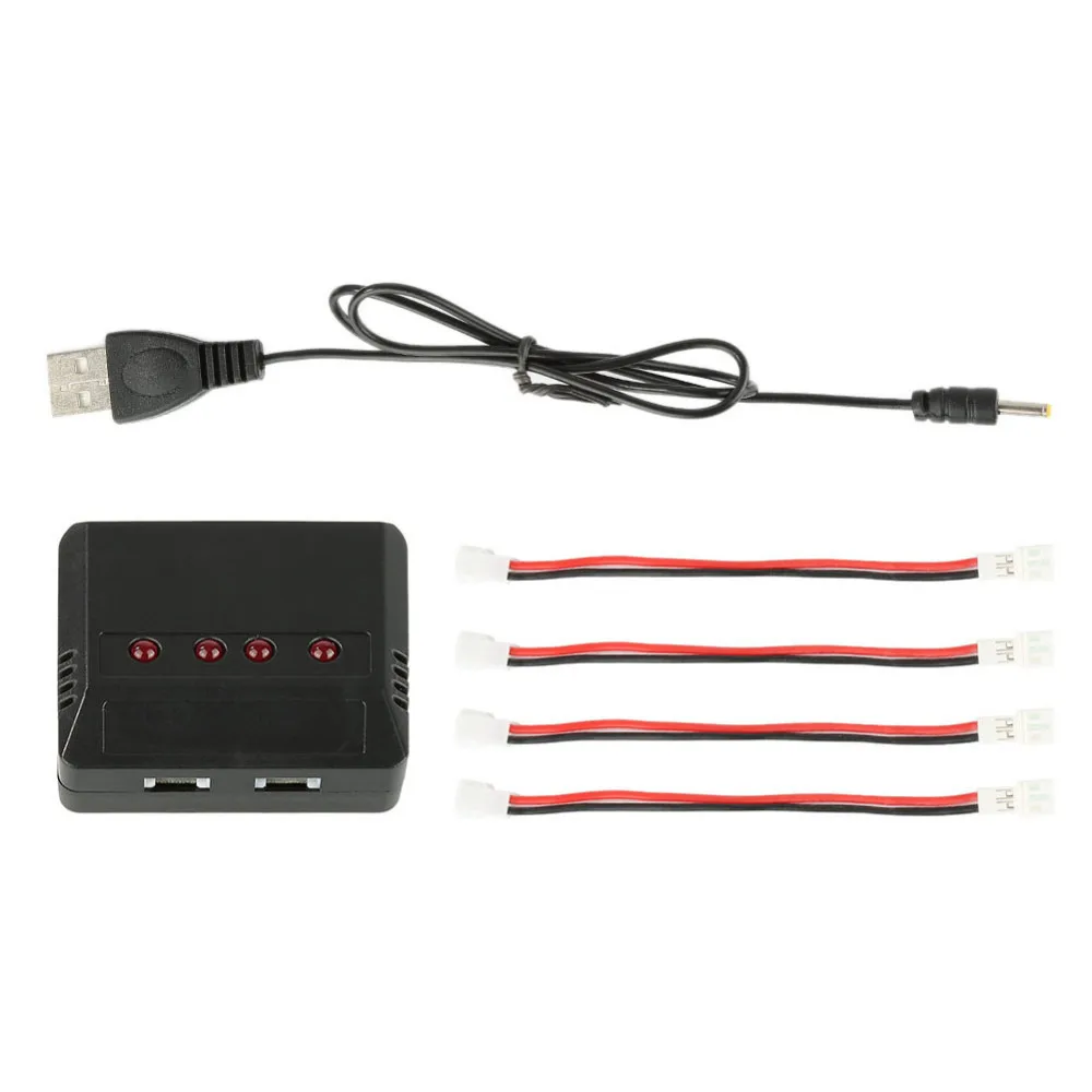 

Universal Accessories Multi Axle Battery Charger Four Way Independent Output Led Indicator Lamp For Drone Rc Quadrocopter