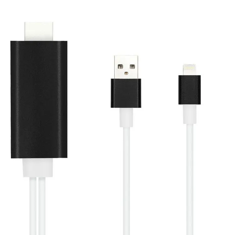 Новинка года 2 м HDMI кабель для iPhone 5 5S 6 6S 7 7 s и Wi-Fi Ipad HDMI конвертер адаптер для iPhone к HDTV, MHL для HDMI кабель