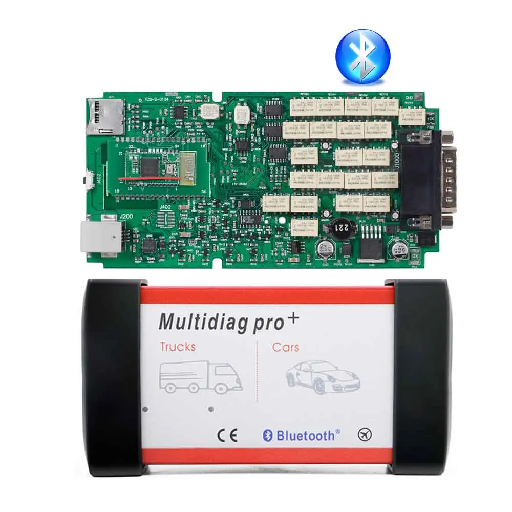 Multidiag pro+ CDP TCS bluetooth Одиночная зеленая плата. R0 Keygen программное обеспечение OBD2 Авто диагностический инструмент OBDII сканер - Цвет: Bluetooth