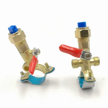 

Free Shipping 110 degree fan shape anti-drip misting nozzle, 12V automatic switching diaphragm pump, 1/2" water filter