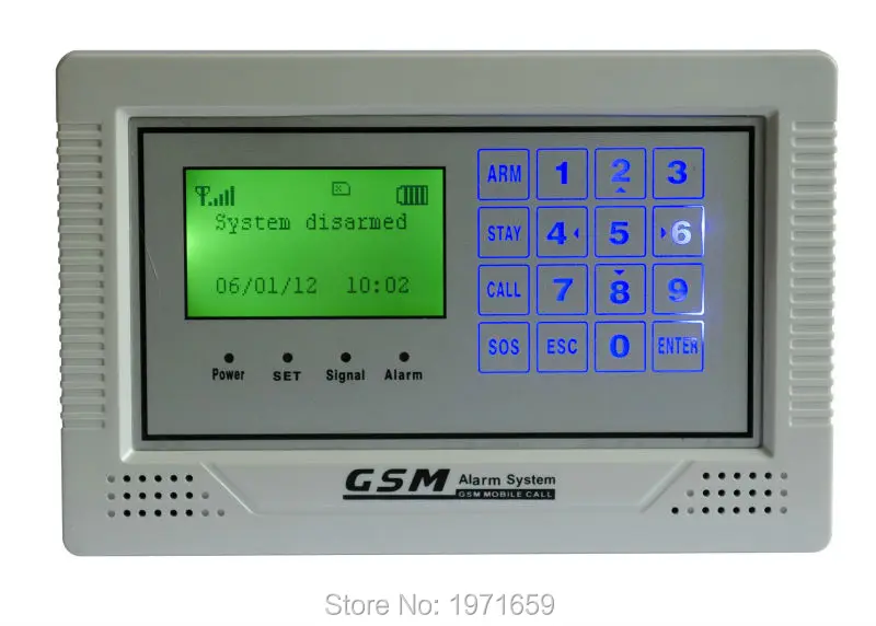 

GSM alarm host system with touch screee for security An-ti thelf application warehouse home neighborhood shop garage building