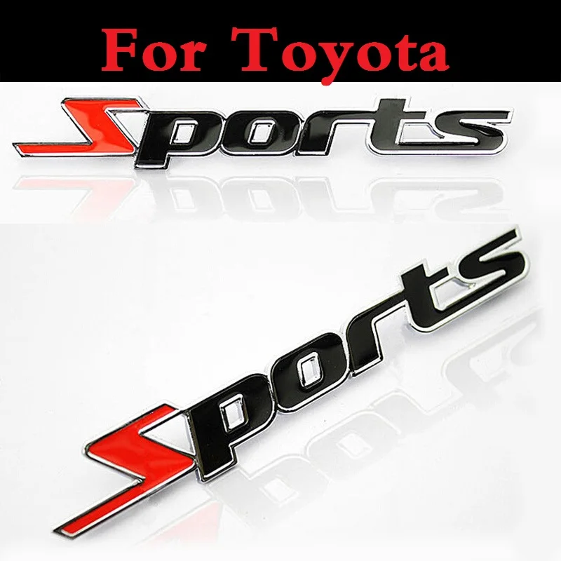 

Sports 3D Emblem Badge Decal Car Sticker Auto Decor styling For Toyota Prius Prius c Probox Progres Pronard RAV 4 Rush Sai