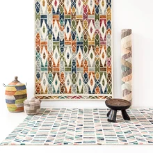 India Kilim Carpet Wool New Listing Hand Stitched Needlepoint Throw