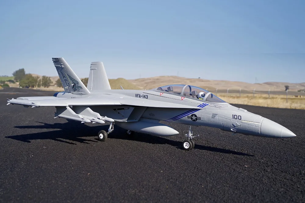 FMS RC Airplane F/A 18F F18 Super 70mm Ducted Fan EDF Jet Big Scale Model Plane Aircraft