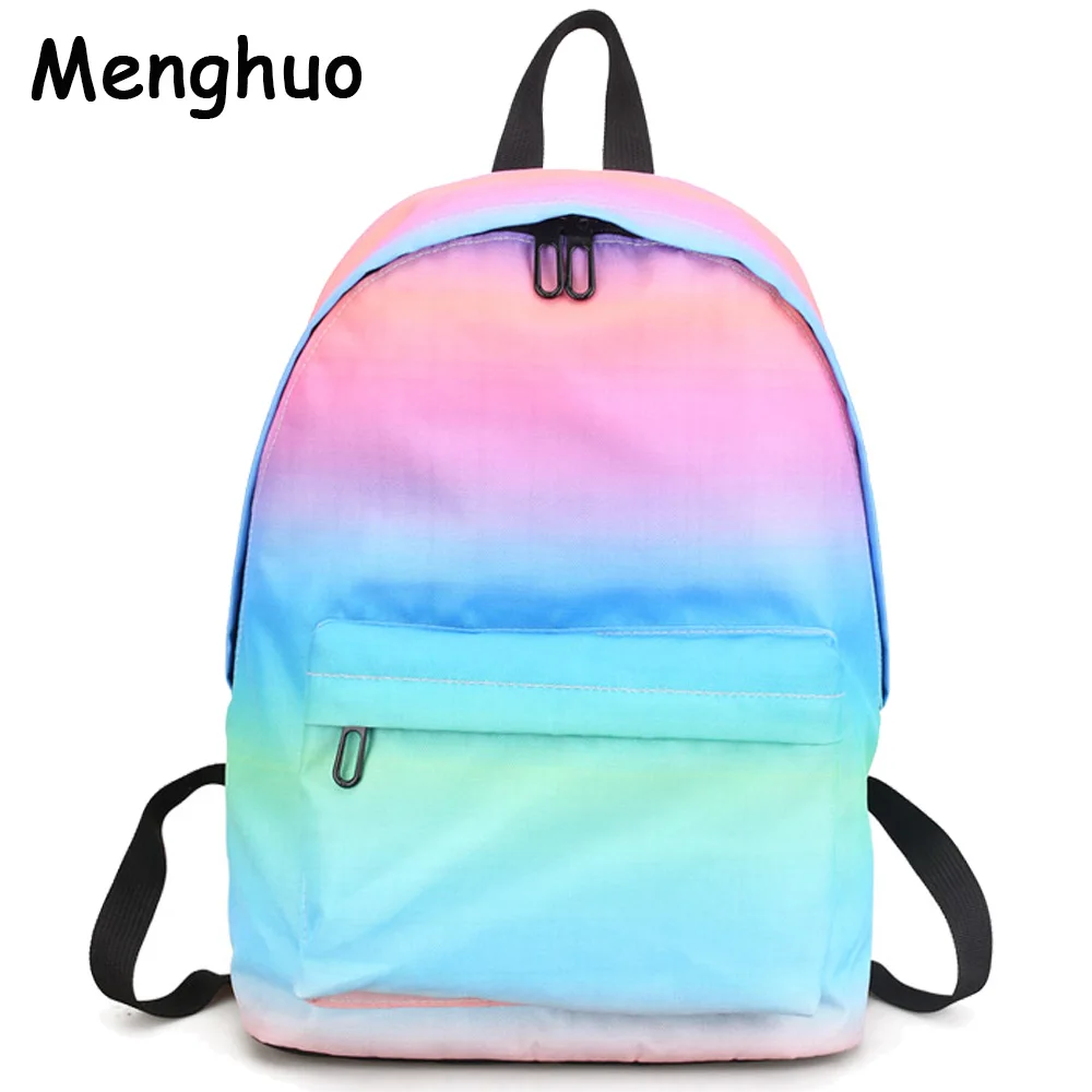 Menghuo أحدث النساء الظهر 3D الطباعة على ظهره الإناث العصرية مصمم الحقائب المدرسية المراهقين الفتيات الرجال السفر حقيبة Mochilas