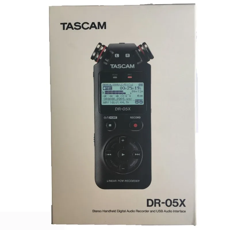 Новая версия TASCAM DR05X DR-05X ручной профессиональный портативный цифровой диктофон MP3 записывающая ручка USB аудио интерфейс