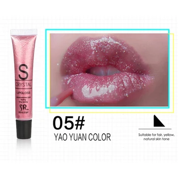 

ELECOOL Candy Color Lip Gloss Tube 12ml Long Lasting Makeup Candy Color Waterproof Glitter Liquid Lipstick Cherry Lip TSLM2