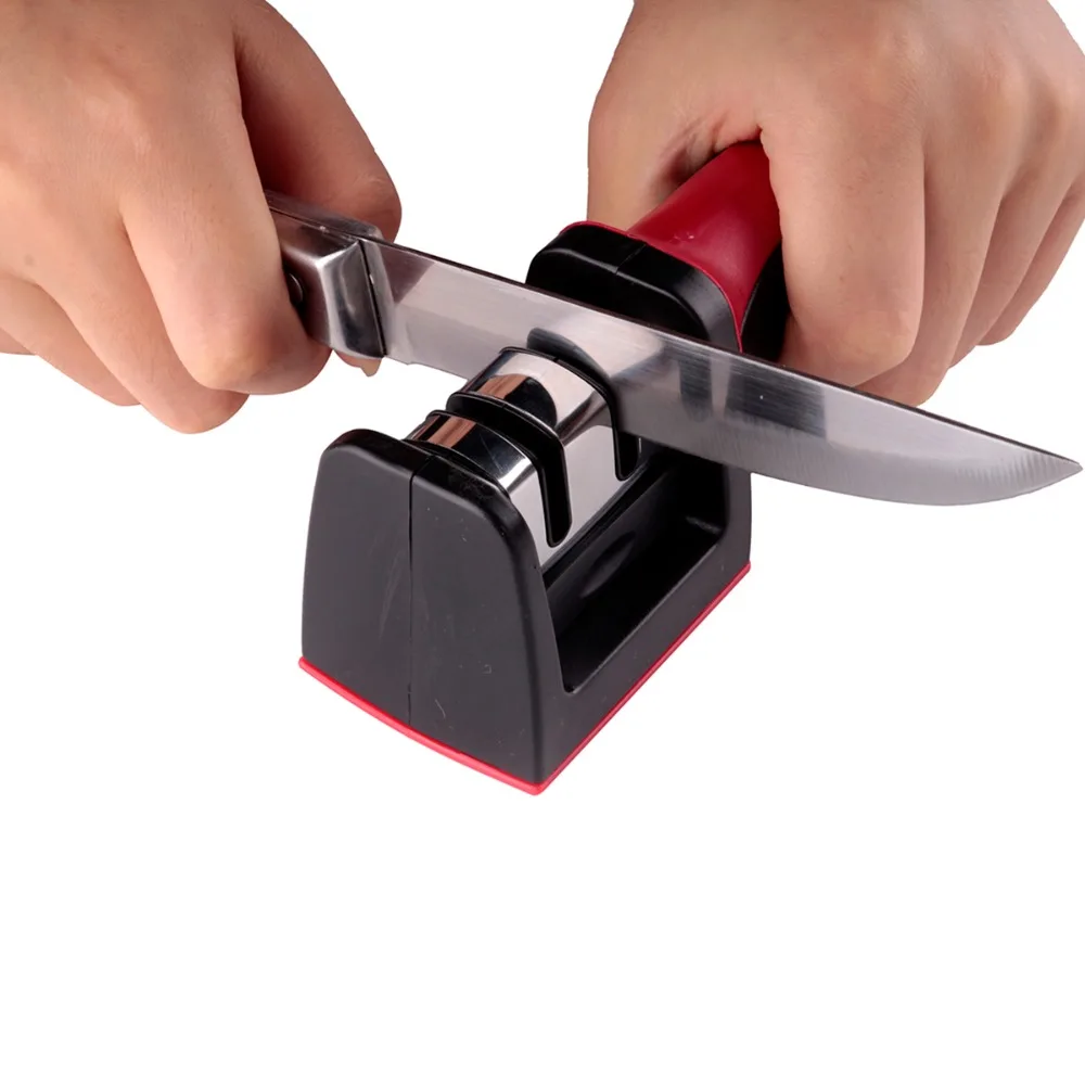 

Stainless Steel Professional Knife Sharpener 3 Stages Diamond Tungsten Quick Knives Sharpening Stone Grinder Kitchen Tools