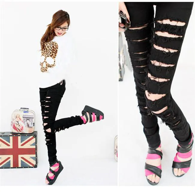 mouse cut jeans girl