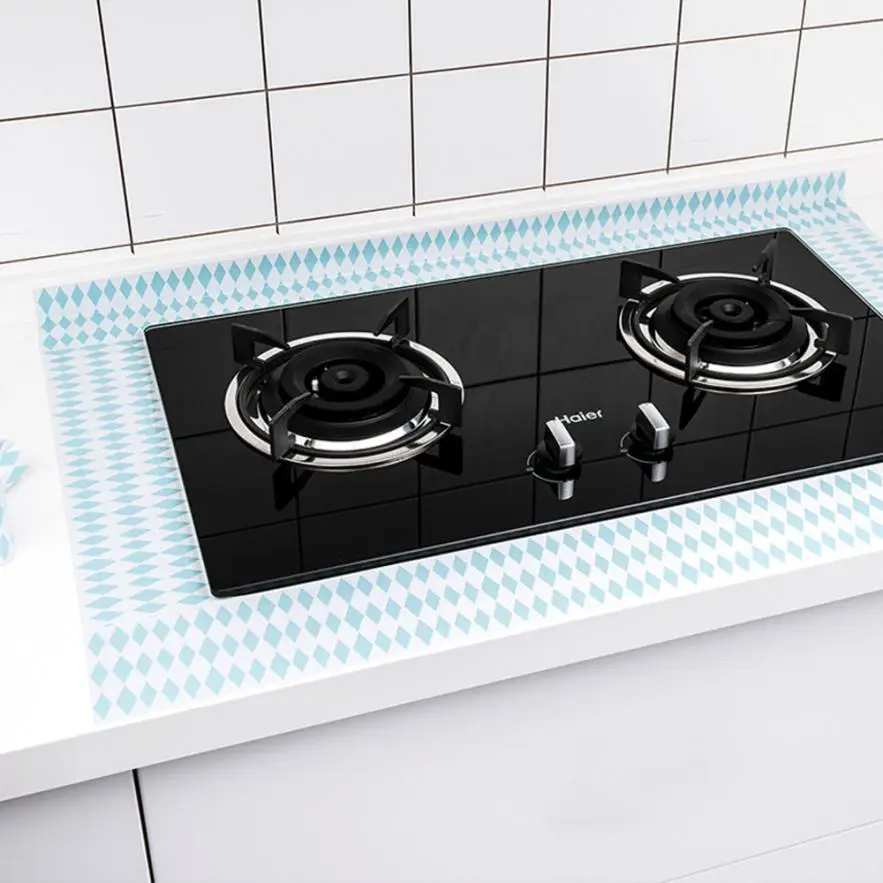 

Kitchen Sticker Waterproof Oil Proof Mould Proof Table Top Sticker High Temperat Home Decoration Accessories Wallpaper