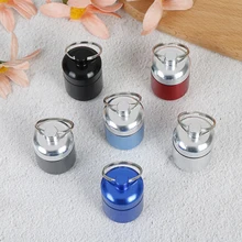 Boîte à pilules en alliage d'aluminium, 1 * Mini porte-clés boîte à médicaments boîte à pilules en alliage d'aluminium Cache-bouteille conteneur porte-médicament soins de santé couleur aléatoire étanche