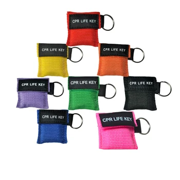 

100pcs/lot CPR Life Key First Aid Rescue Face Mask Mouth to Mouth Life Saving CPR School Training Tools Wholesale