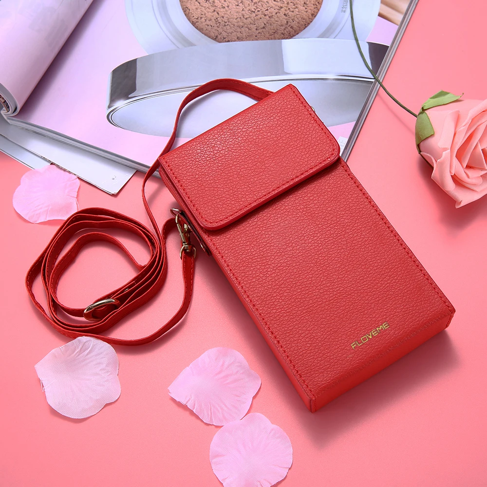 FLOVEME Women Shoulder Bag For Apple iPhone 8 6.0 inch Universal Phone