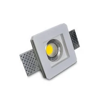 Trimless гипса вниз свет, встроенные штукатурка свет, чистый белый свет левкас GU10 патрон 5 Вт светодиодные лампы для внутреннего освещения YF-206