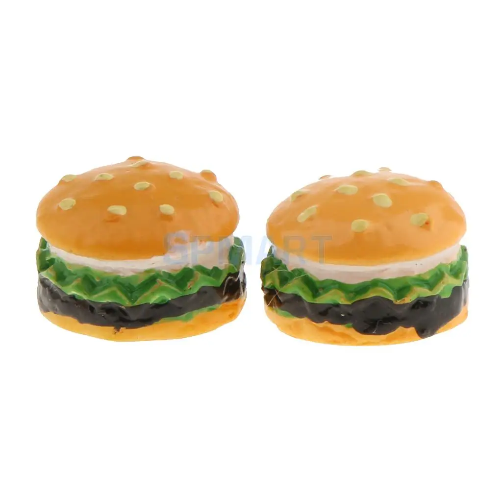 10 Pieces 1/12 Scale Dollhouse Miniature Bakery Shop Food Hamburger for 12th Dolls House Decoration Accessories