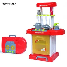 Кухонные Игрушки для приготовления пищи для мальчиков и девочек, набор светящейся кухонной посуды для детей, креативный подарок для детей, развивающие игрушки DIY
