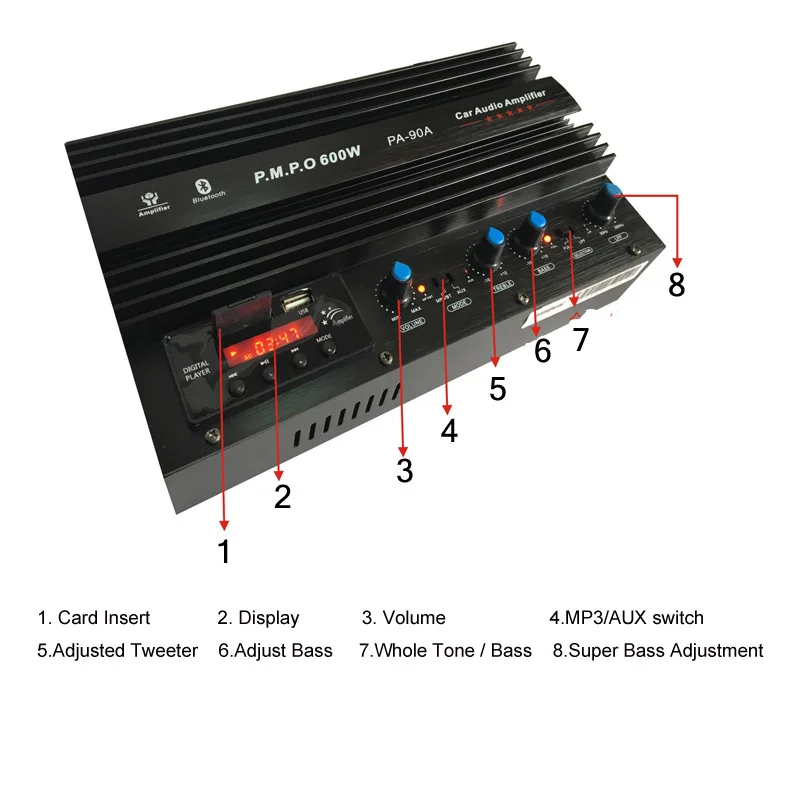 Car Audio Amplifier 600W