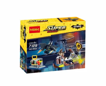 

Decool 7129 141Pcs Batman vs Scarecrow movie for minifigure batmobile Building Block Bricks gifts Toys superheroes