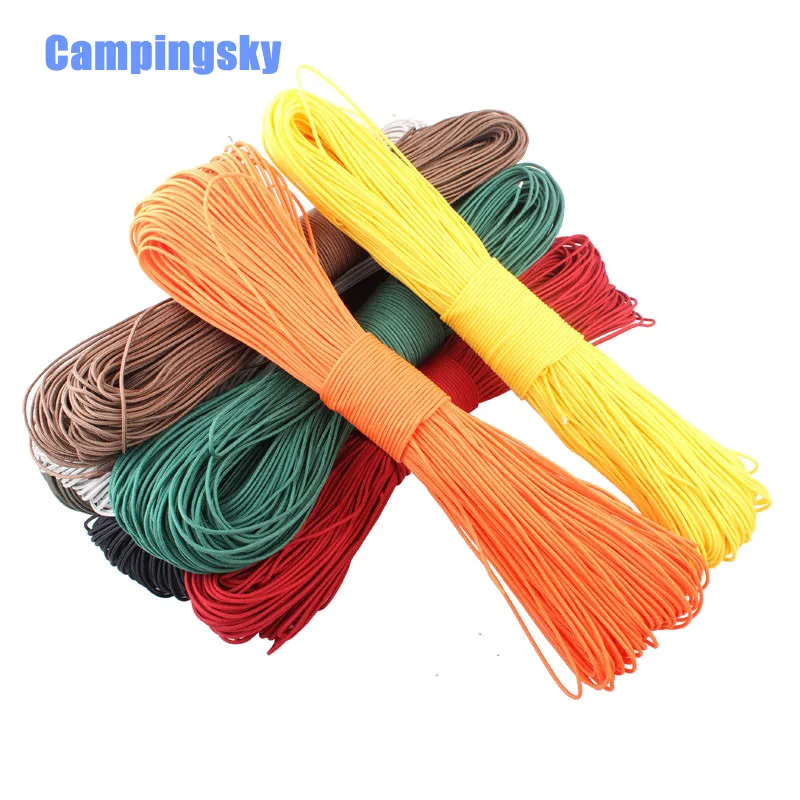 

50 Meters Dia. 2mm one stand Paracord for Survival Paracord Parachute Cord Lanyard Rope Type FREE SHIPPING Climbing Camping