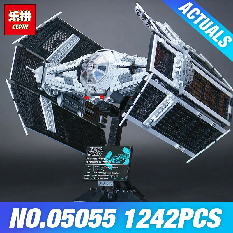 

Lepin 05055 Star Plan 10175 The Rogue One USC Vader TIE Advanced Fighter Set Wars Building Blocks Bricks Educational Kids Toys