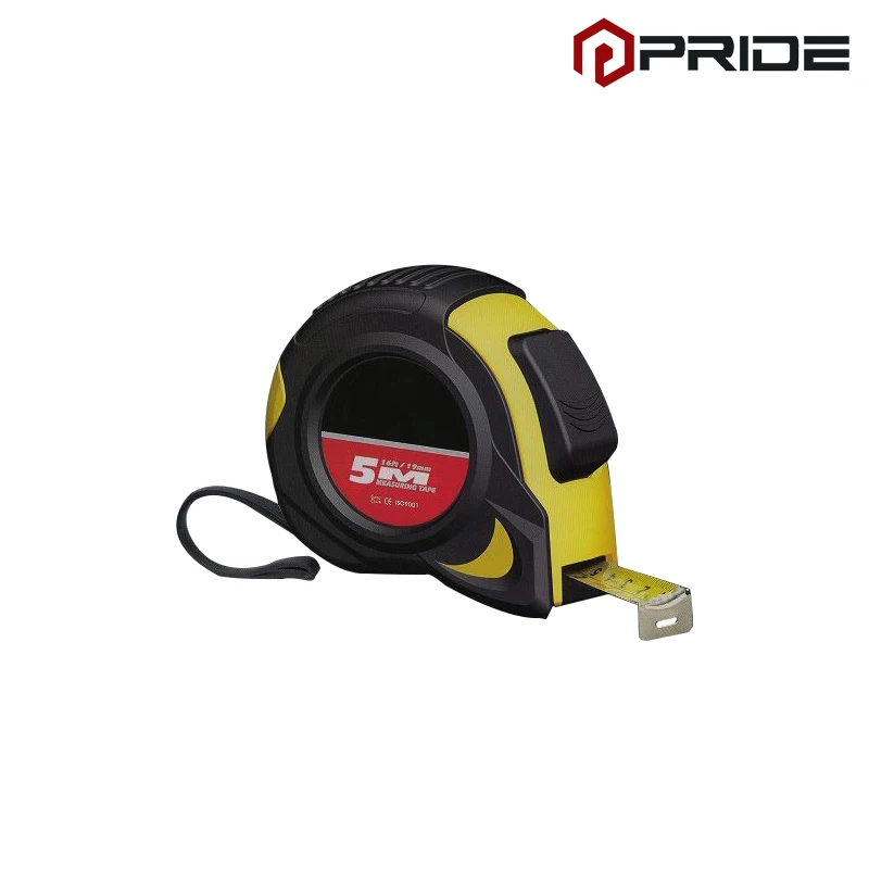 Double Stop Heavy Duty Rubber Cover Measuring Tape 5M Measuring Tools
