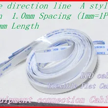 1,0 мм расстояние+ 800 мм длина+ 6Pin A/та же линия направления мягкий провод FFC Гибкий плоский кабель. 6 P* 1.0A* 800 мм