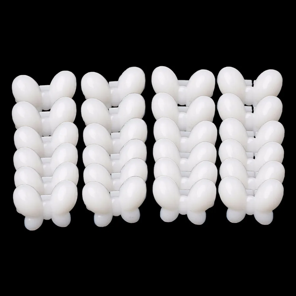 

MAANGE 50Pcs Fashion New Butterfly Nail Rings Manicure Nail Tips For False Nails Art Polish Display Practice 2 Color