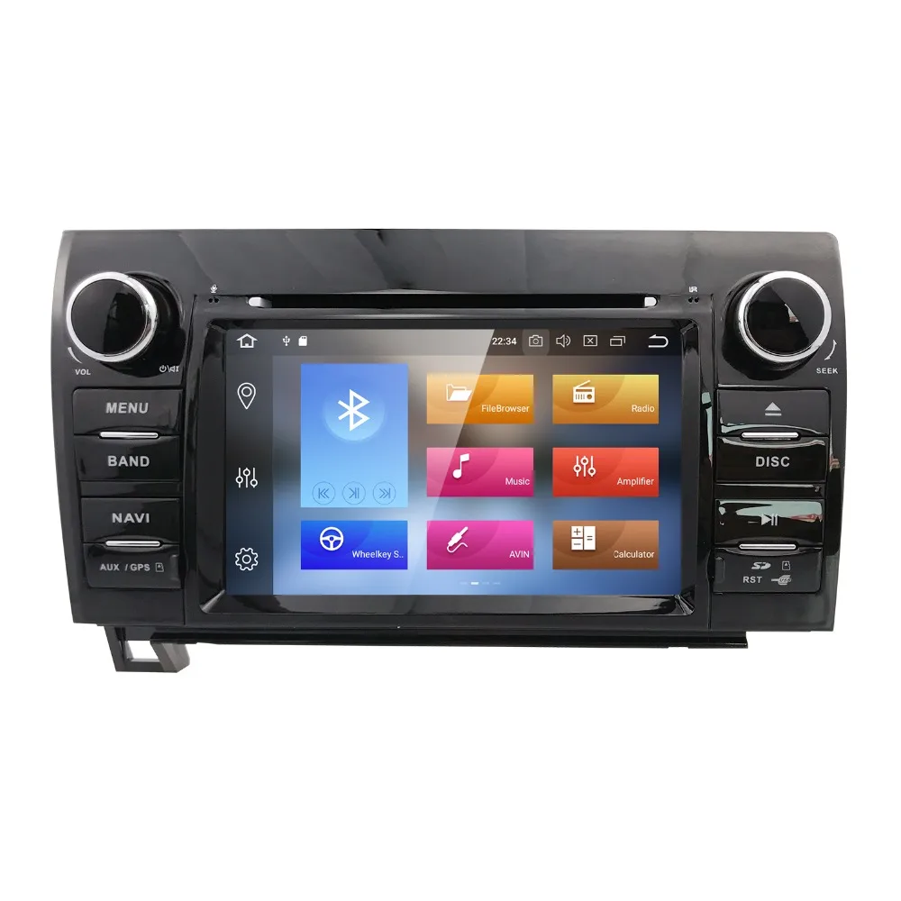 Top 2 Din Android 8.0 8Core Car DVD GPS Player Navigation Radio Stereo For Toyota Sequoia/Tundra Bluetooth WIFI 4G OBD2 5