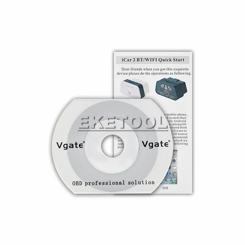 Vgate iCar2 Bluetooth для Android Torque/Windows ELM327 Bluetooth OBD OBD2 профессиональное решение работает много автомобилей розничной торговли коробка