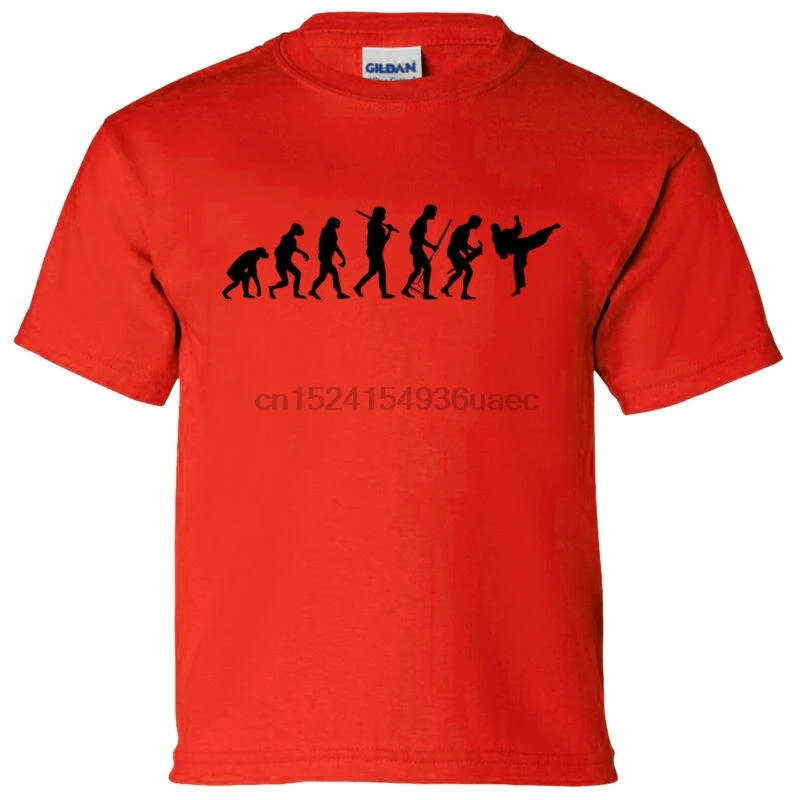 TAEKWONDO KARATE MARTIAL ARTS EVOLUTION T SHIRT
