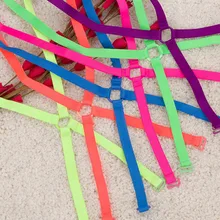 1 см Неон карамельный сплошной цвет эластичный наплечный бюстгальтер на бретельках сзади крест скольжение нижнее белье бюстгальтер с/Мода бюстгальтер ремень