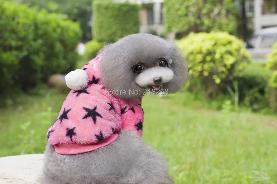 Новое прибытие Звезда точка Hoodied Дизайн для домашних собак Пальто почтой Китая жакеты для собак платье для собаки