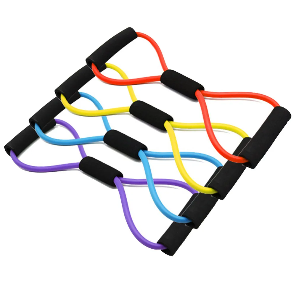 

Yoga Pull Rope Elastic Resistance Bands Fitness Workout Exercise Tubes Practical Training Rubber Tensile Expander