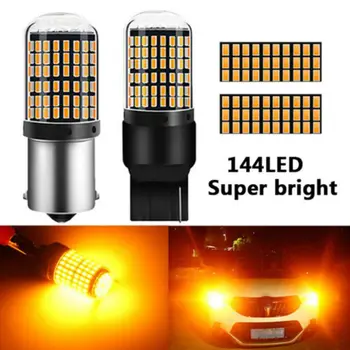 

2PCS T20 7440 W21W 1156 BA15S P21W BAU15 PY21W Car LED Light Bulb Turn Signal Light Rear Reverse Bulbs Tail Brake Lamps