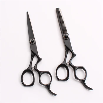 

6" 17.5cm JP 440C Engraving Brand Black Hairdresser's Scissors Cutting Shears Thinning Scissors Professional Hair Scissors C9016