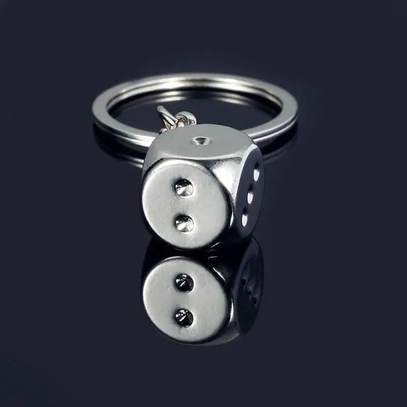 

Metal Key Chain Alloy Personality Ring High Model Quality Key Dice For Keychain Car