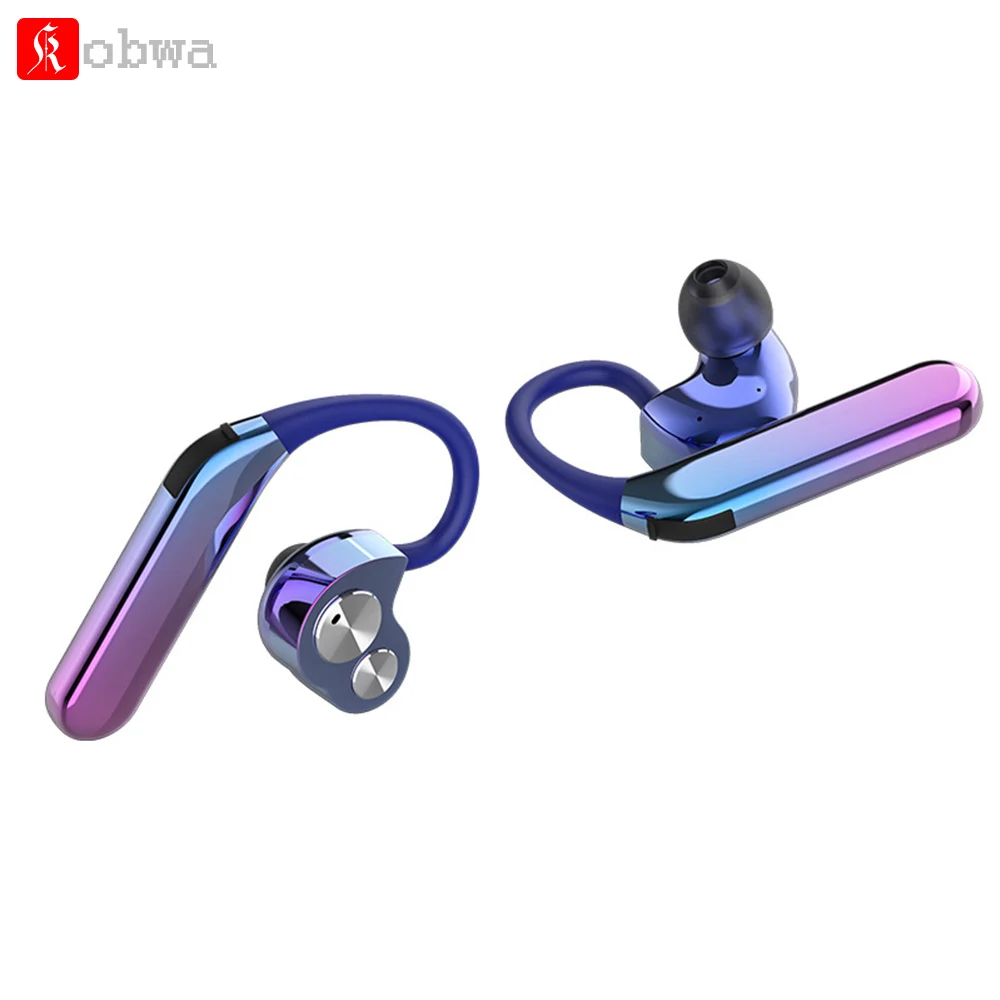 

Rainbow Earphone X6 Earhook bluetooth Earphones Dual Dynamic Wireless Binaural Stereo Aurora Headset Waterproof Sports Earbuds