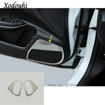 

Car door Stainless steel Inside Audio Speak Sound Cover Ring circle trim parts 2pcs For Honda Civic 10th Sedan 2016 2017 2018