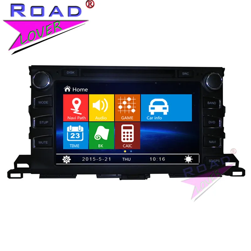 TOPNAVI Wince 6 0 9 &quot2Din автомобильный мультимедийный DVD плеер Авто Радио для Toyota Highlander